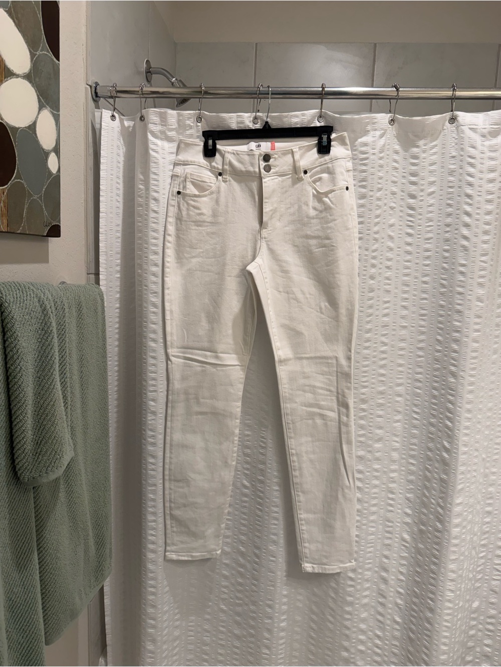 Cabi Cinch Skinny Winter White Cinch Skinny Jeans